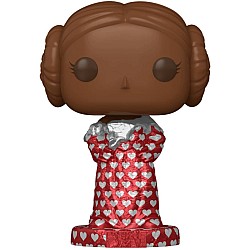 Pop Star Wars Valentines Day 2024 Princess Leia Valentine Chocolate 676 Bobble Head