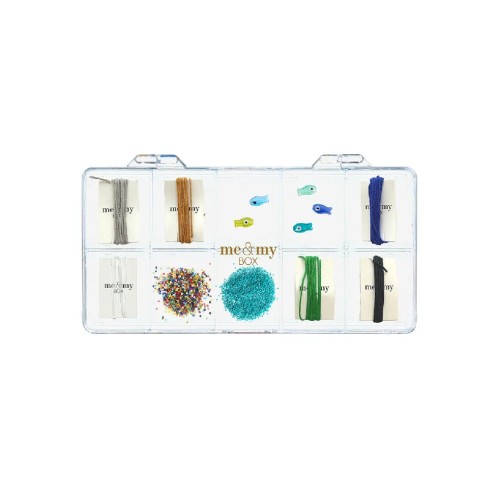 Me & My Box Jewelry Kit Bracelet Fish & Beads Blue