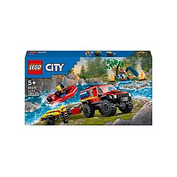 Lego City 4x4 Fire Truck With Rescue Boat (60412)