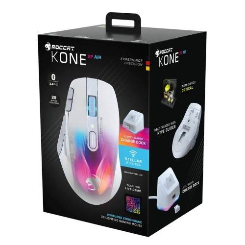 Mouse Roccat Kone Xp Air Wireless White