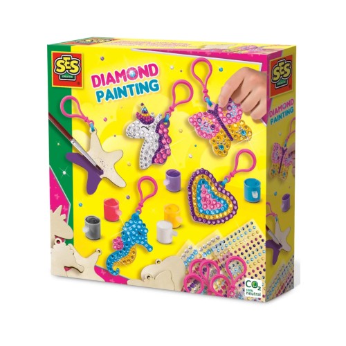 Ses Creative Diamond Painting Wooden Keychains (s14702)