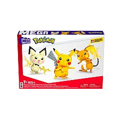 Mega Contrux Pokemon Build And Show Pikachu Evolution Trio (gyh06)