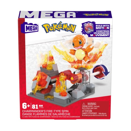 Mega Pokemon Adventure Builder Charmanders Fire-type Spin