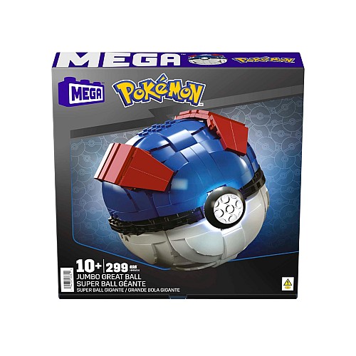 Mega Pokemon Jumbo Great Ball With Light