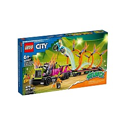 Lego(r) City Stunt Truck Ring Of Fire Challenge (60357)