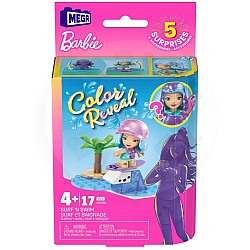 Mattel Mega Bloks Barbie Color Reveal Surf N Swim Micro-doll (hhp86)