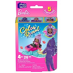 Mattel Mega Bloks Barbie Color Reveal Beach Splash Micro-doll (hhp87)