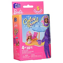 Mattel Mega Bloks Barbie Color Reveal Beach Day Micro-doll (hhp88)