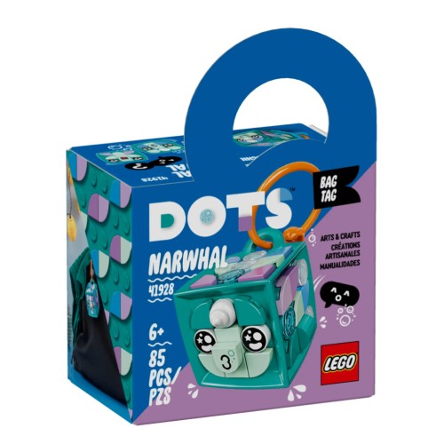 Keychain Lego(r) Dots Bag Tag Narwha (41928)