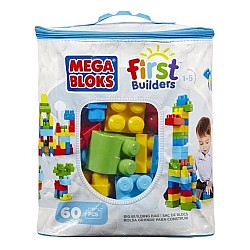 Mega Bloks First Builders Big Building Bag 60pcs Blue (dch55)