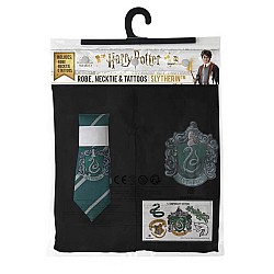Set Harry Potter Slytherin Robe, Necktie And Tattoos Kids