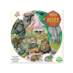 Puzzle Eeboo Round Wildlife Of Africa 1000pc (epzcwla)
