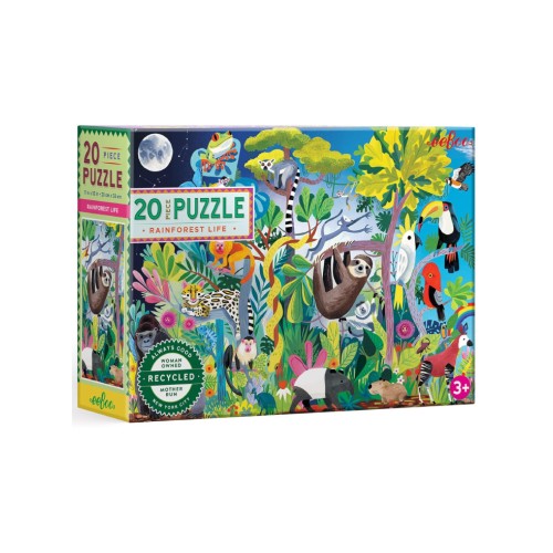 Puzzle Eeboo Rainforest Life 20pc