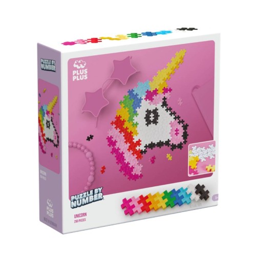 Puzzle Plus-plus By Number Unicorn 250pc (3929)