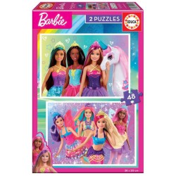 Puzzle Educa Barbie 2 - 2x48 (80-19299)