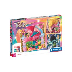 Puzzle Clementoni Trolls 3 Puzzle 3x48pc (25292)