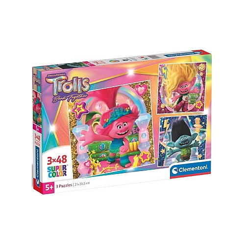 Puzzle Clementoni Trolls 3 Puzzle 3x48pc (25292)