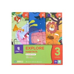 Puzzle Mieredu Level 3 Explore Habitats 24-30-35pc (me643)