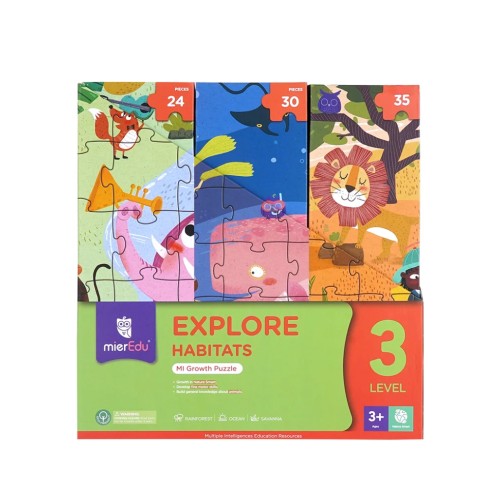 Puzzle Mieredu Level 3 Explore Habitats 24-30-35pc (me643)