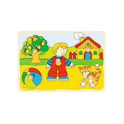 Puzzle Goki Cat, House Lift-out (57858)