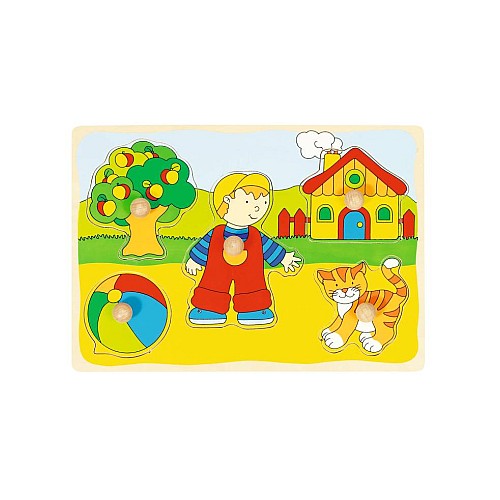 Puzzle Goki Cat, House Lift-out (57858)