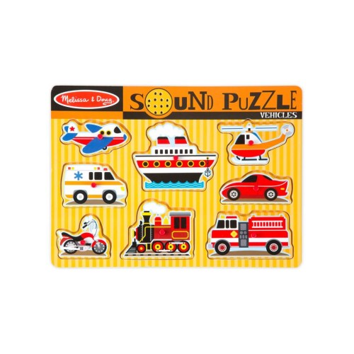 Puzzle Melissa & Doug Vehicles Sound 8pc (50206)