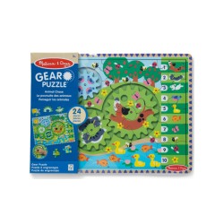 Puzzle Melissa And Doug Animal Chase I-spy Wooden Gear Puzzle (31004)