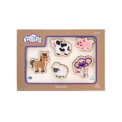 Puzzle Fantus Wooden With Farm Animals (112063)
