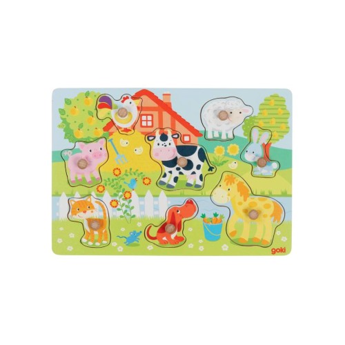 Puzzle Goki Farm Animals Lift-out (57392)