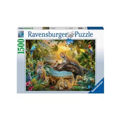 Puzzle Ravensburger Leopard Family In The Jungle 1500pc (17435)