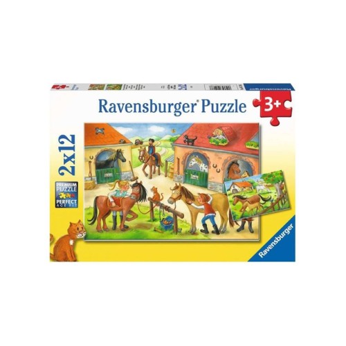 Puzzle Ravensburger Happy Days At The Stables 2x12pc (05178)