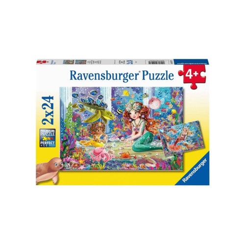 Puzzle Ravensburger Mermaid Tea Party 2x24pc (05147)