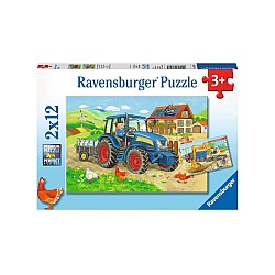 Puzzle Ravensburger Hard At Work 2x12pc (07616)
