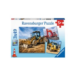 Puzzle Ravensburger Digger At Work 3x49pc (05032)