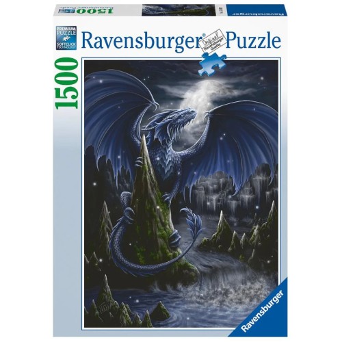 Puzzle Ravensburger The Dark Blue Dragon 1500pc (10217105)