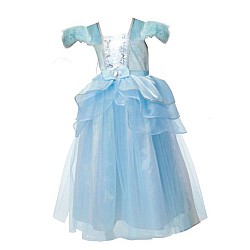 Costume Rubies Deluxe Dress Blue Princess (128 Cm)
