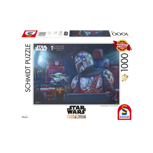 Puzzle Schmidt Thomas Kinkade Star Wars The Mandalorian Two For The Road 1000pc (sch7378)