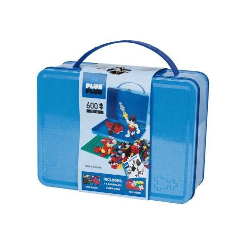 Plus-plus Suitcase Metal Blue 600pc