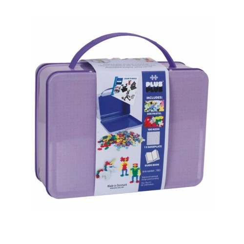 Plus-plus Mini Pastel Suitcase Metal Purple 600pc (7003)