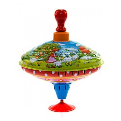 Goki Humming Top With Wooden Handle Mother Goose (53057)