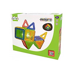 Magnatix Magnetic Tiles With Light 27pc (90159)