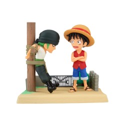 Banpresto Wcf Log Stories One Piece Luffy Zoro 7cm