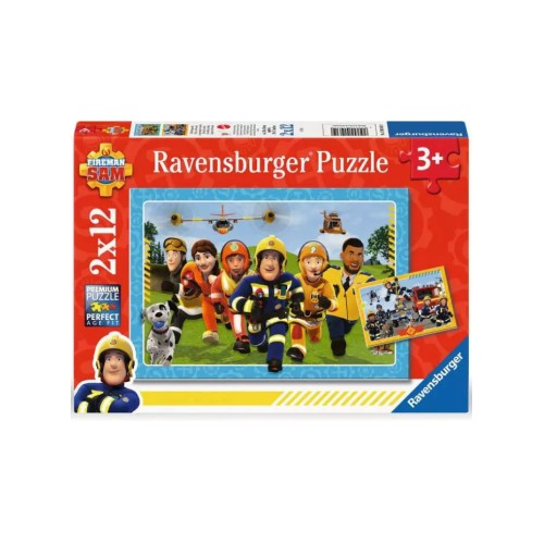 Puzzle Ravensburger Fireman Sam Rescuers Are Coming 2x12pc