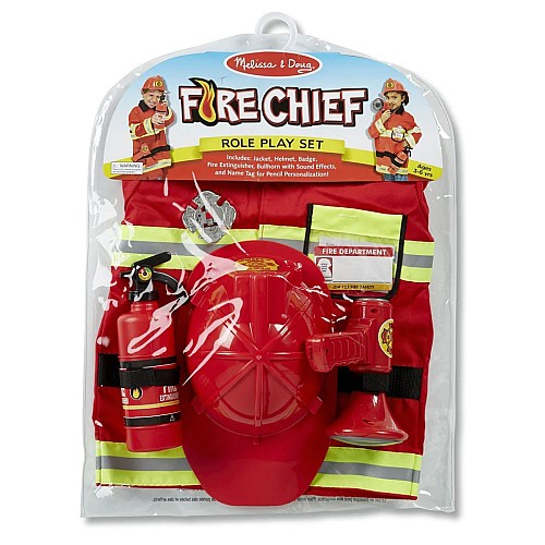 Costume Melissa & Doug Role Play Set Fire Chief (14834)