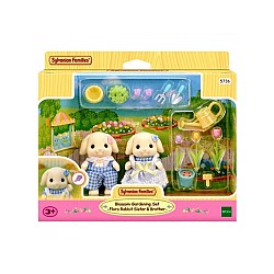 Sylvanian Families Flower Garden Set Flora Rabbit Brother & Sister 5736