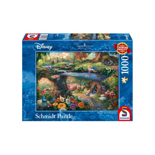 Puzzle Schmidt Thomas Kinkade Disney Alice In Wonderland 1000pc (sch9636)