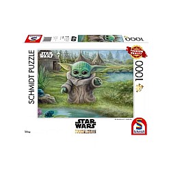 Puzzle Schmidt Thomas Kinkade Star Wars The Mandalorian Childs Play 1000pc (sch9955)