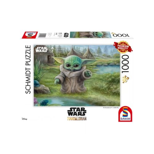 Puzzle Schmidt Thomas Kinkade Star Wars The Mandalorian Childs Play 1000pc (sch9955)