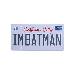 Dc Comics Batman Number Plate Tin Sign