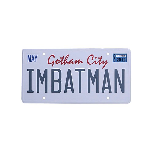 Dc Comics Batman Number Plate Tin Sign